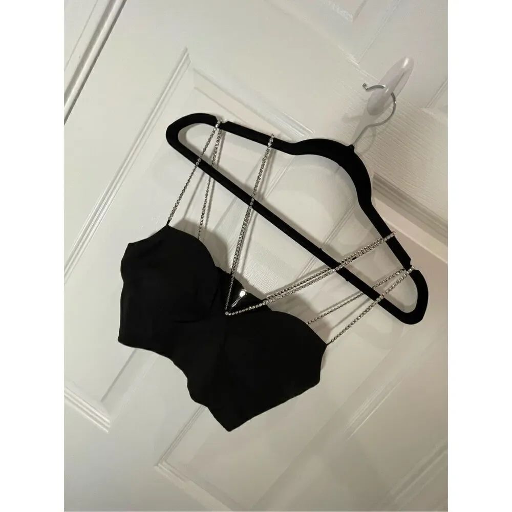 Cider women’s too size XS black with gems